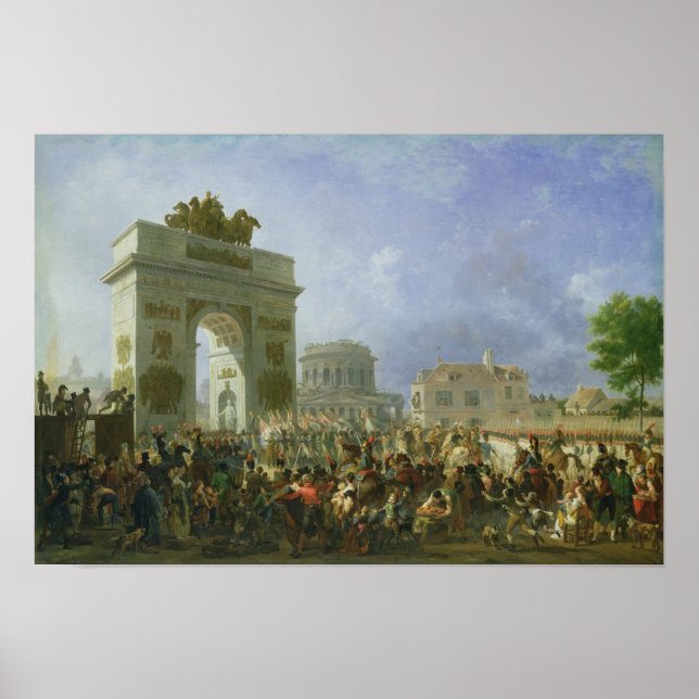 Entry of the Imperial Guard into Paris Poster (Front)