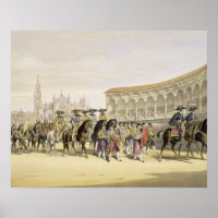 Entry of the Toreros in Procession, 1865 (colour l