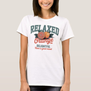 Entspannt mit Orange Sommer Shirt