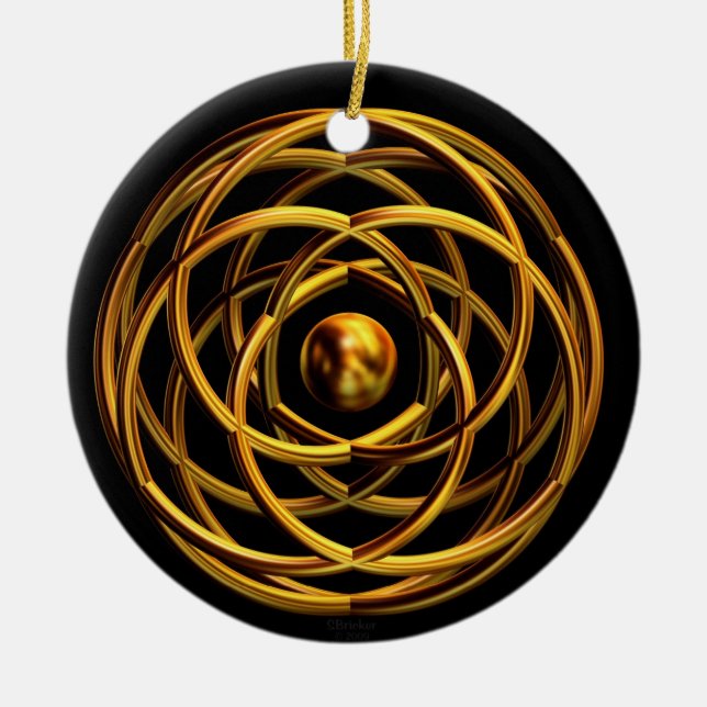 'Entwined Desires' Ceramic Ornament (Front)