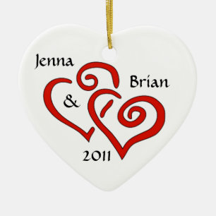 Entwined Hearts Couple's Ornament