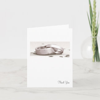 Entwined Rings BLK - Thank You Card