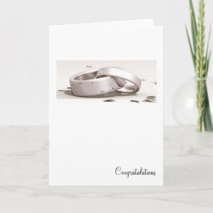 Entwined Rings - Congratulations cards
