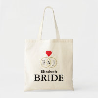 Entwined Rings Wedding Tote Bag