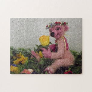Entzückeder pink Troll von MyTopTeddy Jigsaw Puzzle