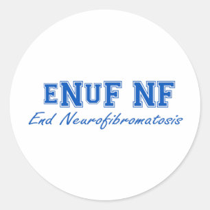 eNuF NF Classic Round Sticker