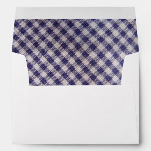 Envelope Blue Gingham