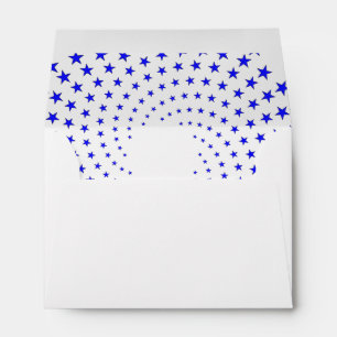 Envelope - Blue Star Swirls