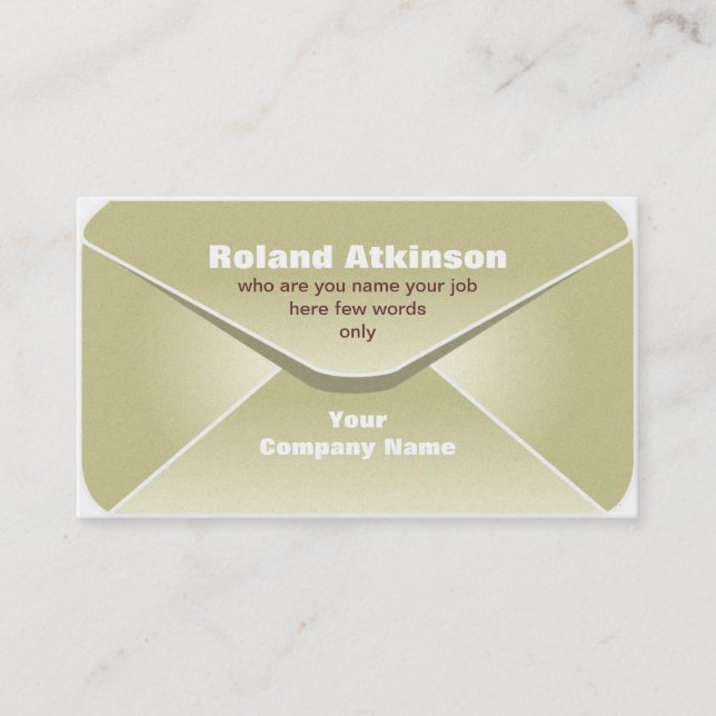 envelope business card (Front)