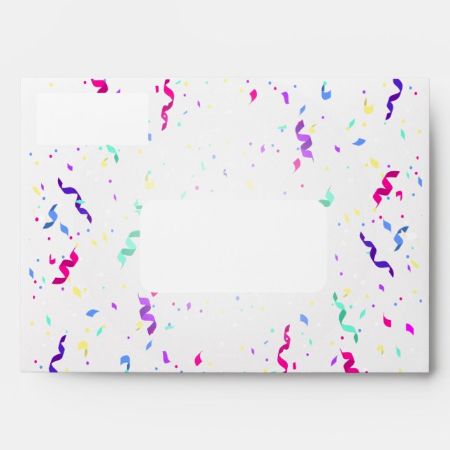 Envelope Confetti White (Front)