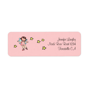 Envelope Mailing Adress Sticker Ballet Girl