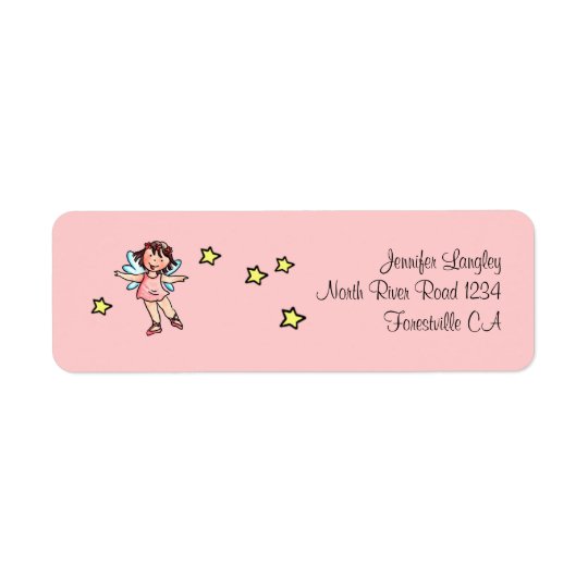 Envelope Mailing Adress Sticker Ballet Girl Return Address Label