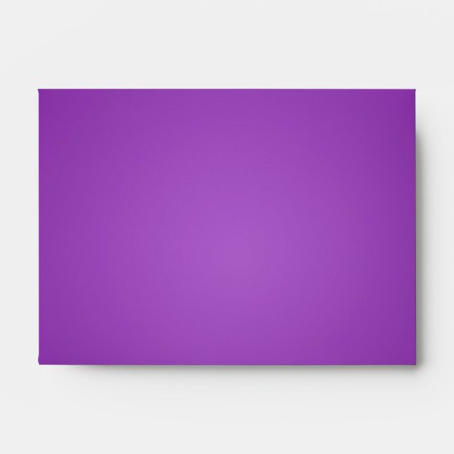 Envelope Plum Purple, Midnight Black Orange Stripe (Front)