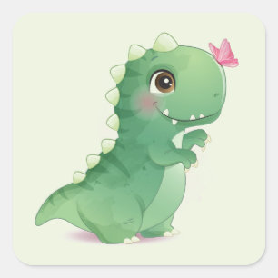 ENVELOPE SEAL STICKER : BABY DINOSAUR