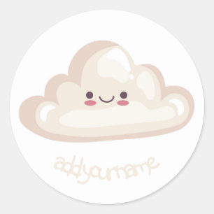ENVELOPE SEAL STICKER : HAPPY CLOUD