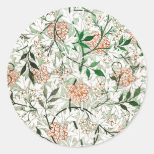 ENVELOPE SEAL STICKER : WILLIAM MORRIS : JASMINE