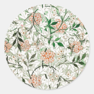ENVELOPE SEAL STICKER : WILLIAM MORRIS : JASMINE