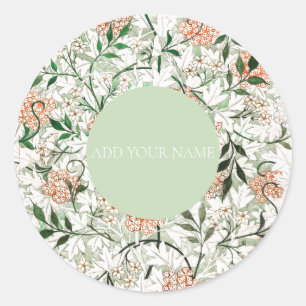 ENVELOPE SEAL STICKER : WILLIAM MORRIS : JASMINE
