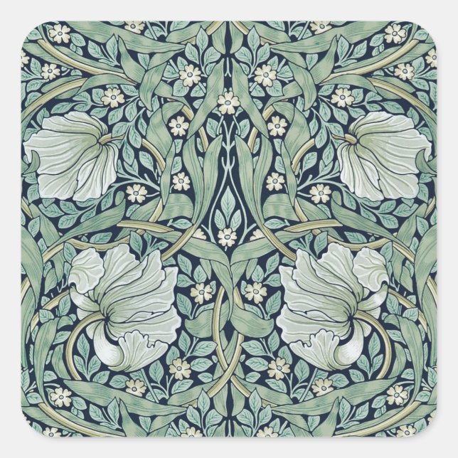 ENVELOPE SEAL STICKER : WILLIAM MORRIS : PIMPERNEL (Front)