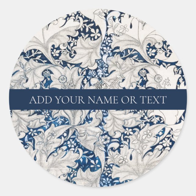  ENVELOPE SEAL STICKER : WILLIAM MORRIS WALLFLOWER (Front)