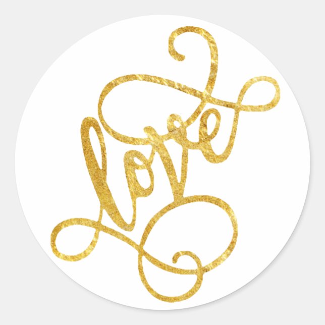 envelope seal typography love foil script (Front)