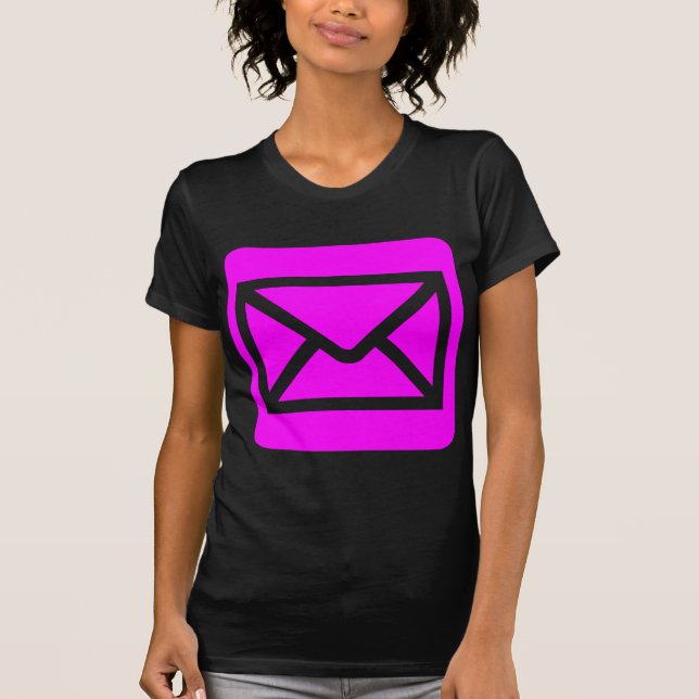 Envelope Sign - Magenta T-Shirt (Front)