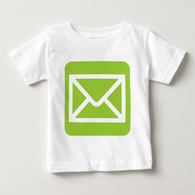 Envelope Sign - Martian Green Baby T-Shirt (Front)