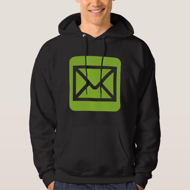 Envelope Sign - Martian Green Hoodie (Front)
