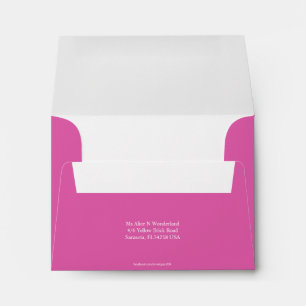Envelope Size A2 Pink Return Address