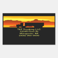 Envelope Stickers Semi OTR Trucking CO Promotion
