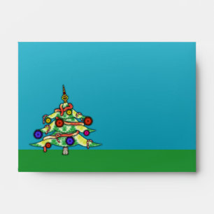 Envelopes Christmas Tree Decorated Holidays Mailer
