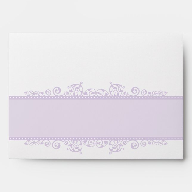 ENVELOPES pretty curls violet purple (Front)