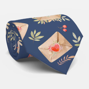 Envelopes With Hearts Tie