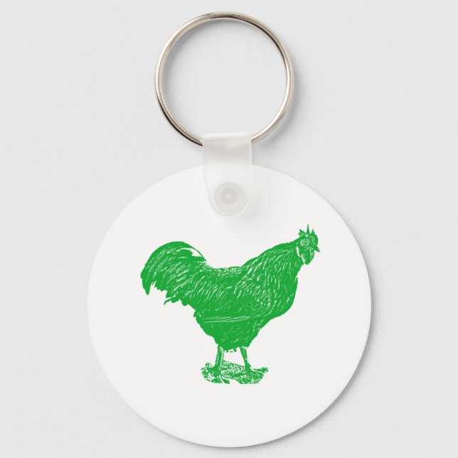 Envious Rooster Key Ring (Front)