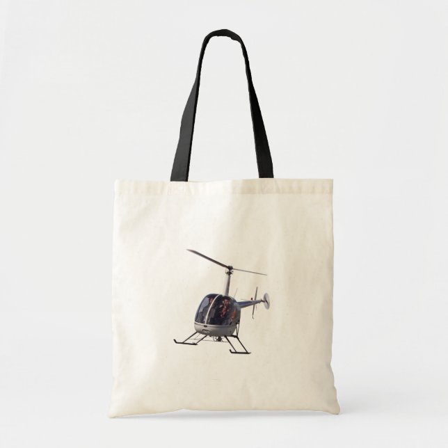 Enviro-Friendly Helicopter Gifts Tote Bags (Front)