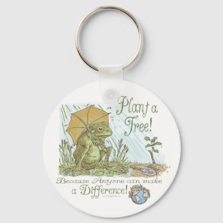 Enviro Frog Plant a Tree  Earth Day Gear Key Ring