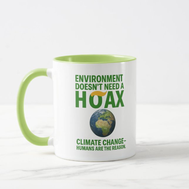Environment Doesn’t Need a Hoax – Climate Change Mug (Left)