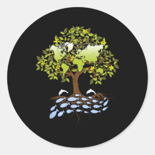 Environment Nature Earth Day  Classic Round Sticker