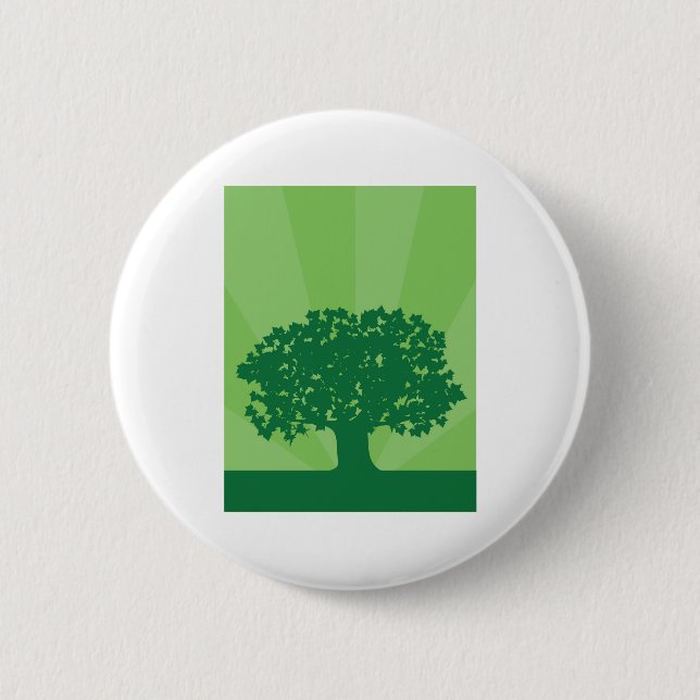 Environment Tree 6 Cm Round Badge (Front)