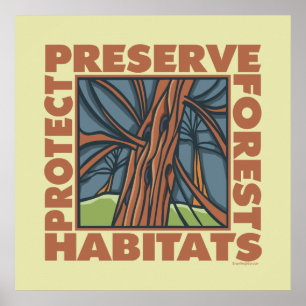 Environment, Wildlife Habitats Poster