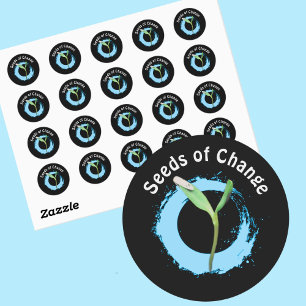 Environmental Awareness Seeds of Change Classic Round Sticker