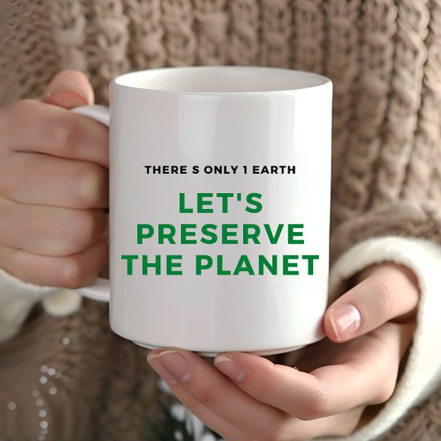 Environmental awareness stop climate change coffee mug (Creator Uploaded)