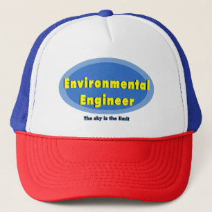Environmental Engineer Blue Oval Trucker Hat