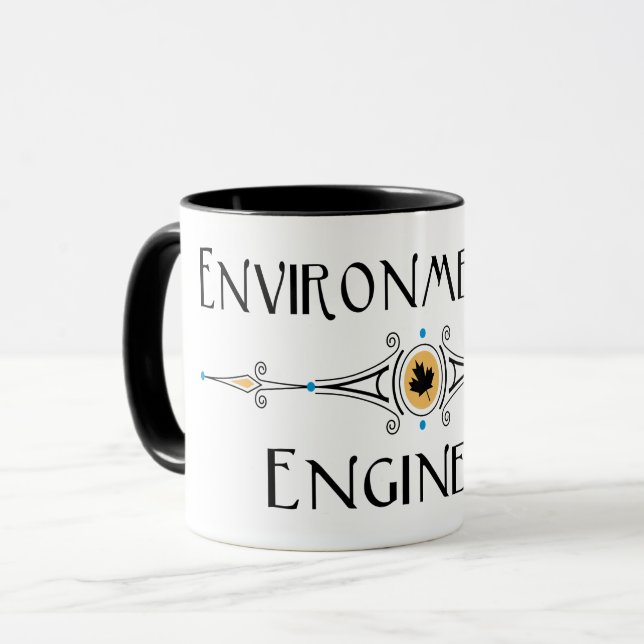 Environmental Engineer Decorative Line Mug (Front Left)