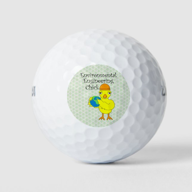 Environmental Engineering Chick Golf Balls (Front)