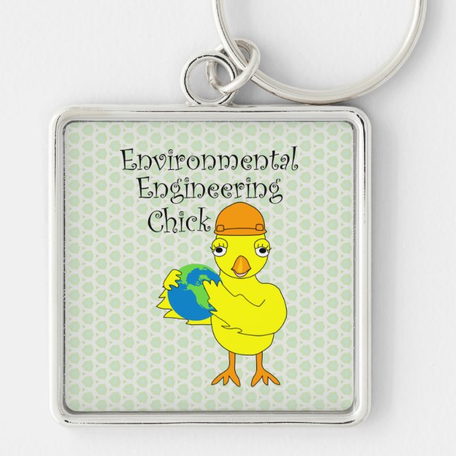 Environmental Engineering Chick Key Ring (Front)