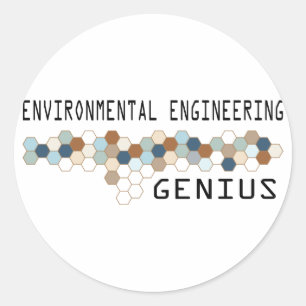 Environmental Engineering Genius Classic Round Sticker