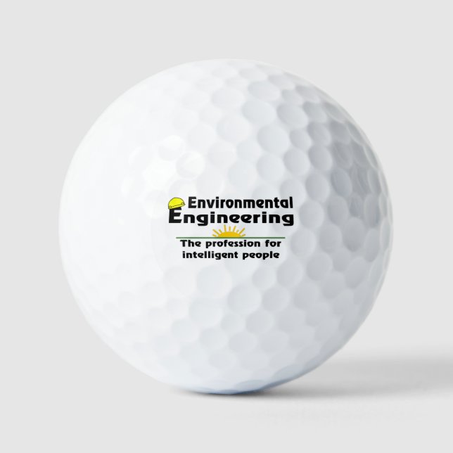Environmental Engineering Genius Golf Balls (Front)