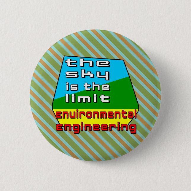 Environmental Engineering Limit  6 Cm Round Badge (Front)