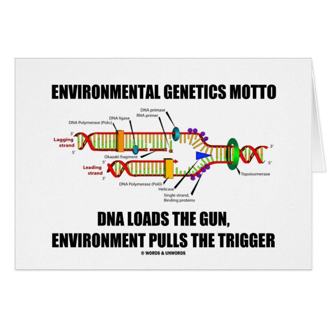 Environmental Genetics Motto DNA Loads Environment (Front Horizontal)